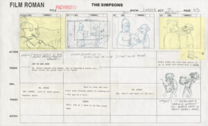 The Simpsons Storyboard-Seite 103 von "Homer vs. Dignity" (s12/e5) (USA 2000)