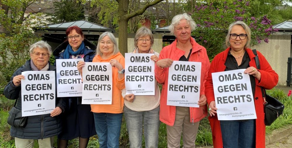 Seit dem 19. April 2024 gibt es „OMAS GEGEN RECHTS“ jetzt auch in Dortmund.