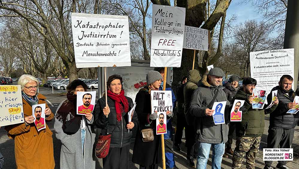 Mehrfach protestierte der Freundeskreis Abdullahi Shamsiddin gegen dessen Abschiebung nach Tadschikistan.