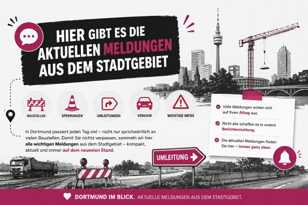 Visualisierungen von Baustellen in Dortmund als Symbolbild