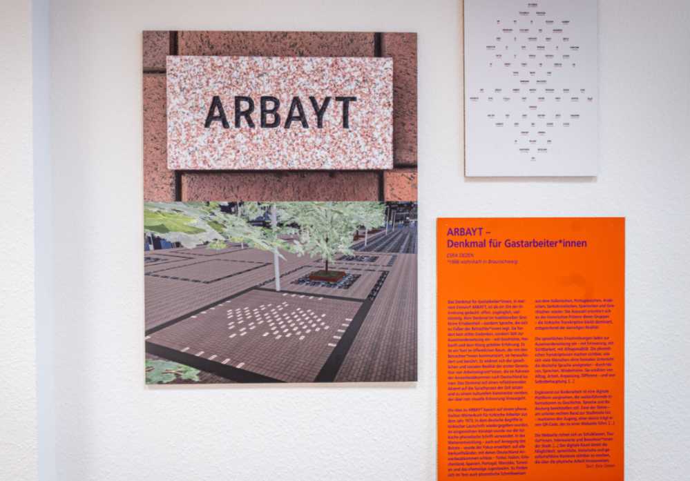 Entwurf zum Denkmal „Arbayt“