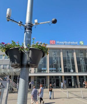 Mess-Station am Bahnhof