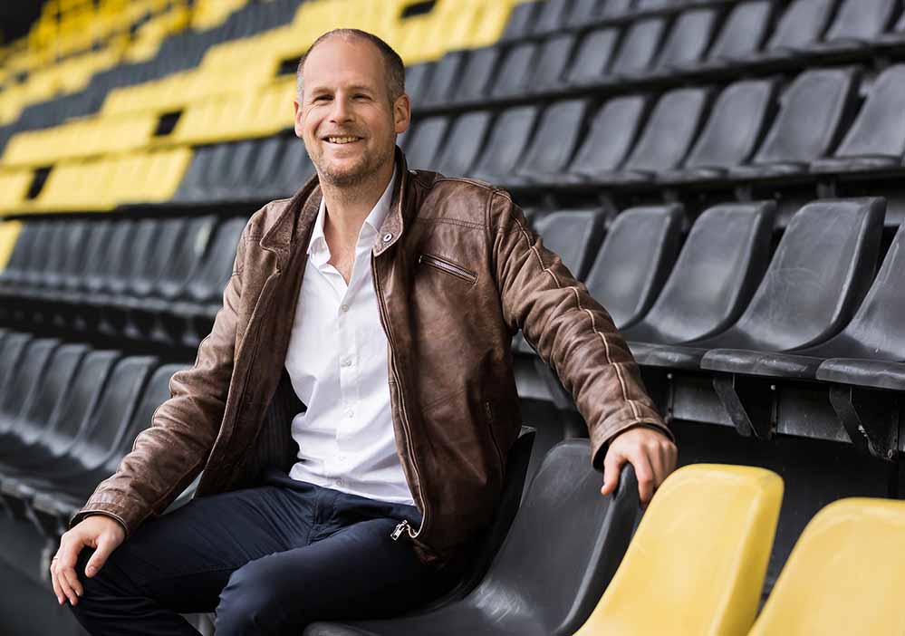 Prof. Andreas Groll im Stadion