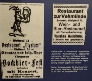 Anzeigen mit Bierbezug von 1900.