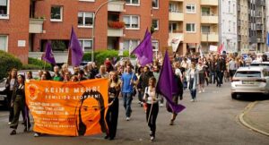 Demozug durch die Innenstadt