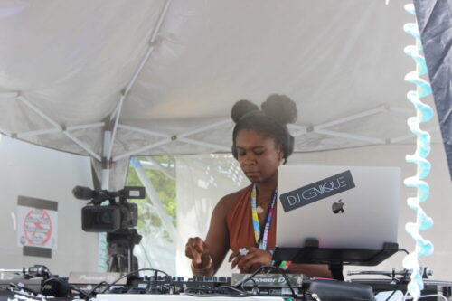 DJ Cenique auf der Blaubeer-Bühne