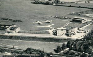 Luftbild vom damaligen Flughafen