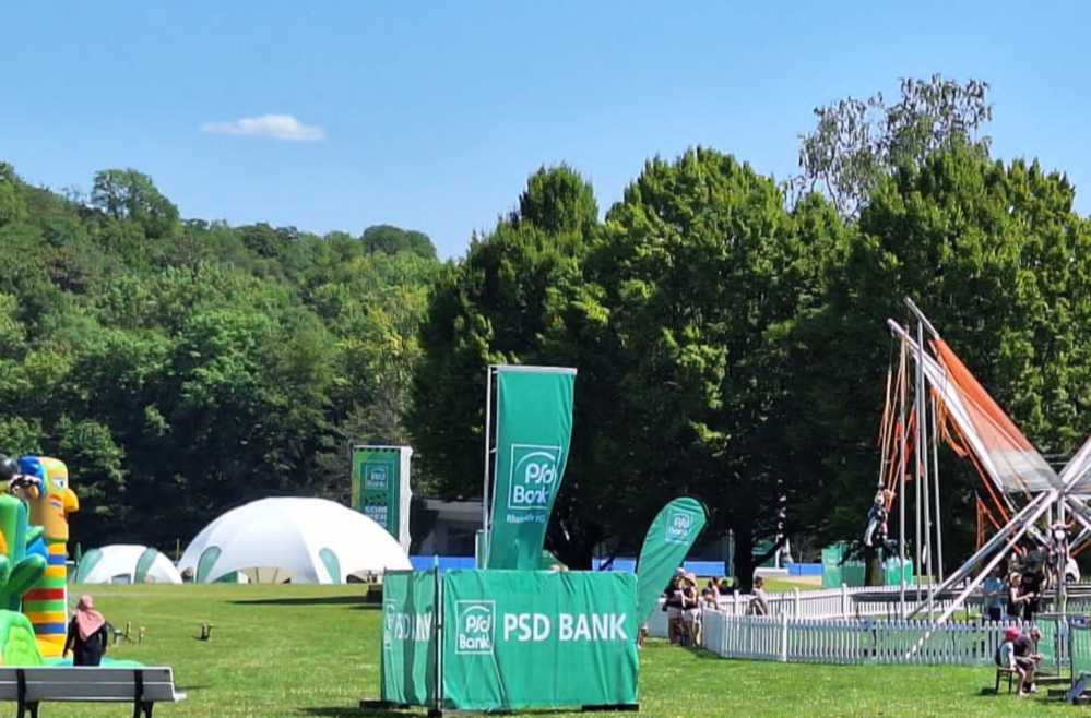 Blick auf das Veranstaltungsgelände