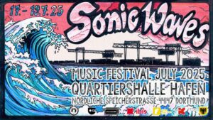 Banner für das Sonic Waves Musik Festival