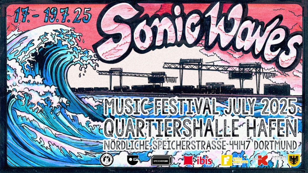 Banner für das Sonic Waves Musik Festival