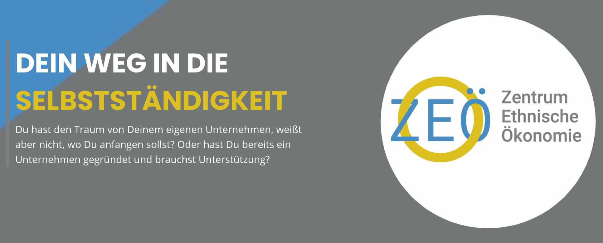 Screenshot der Homepage