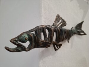 Fisch ais Bronze