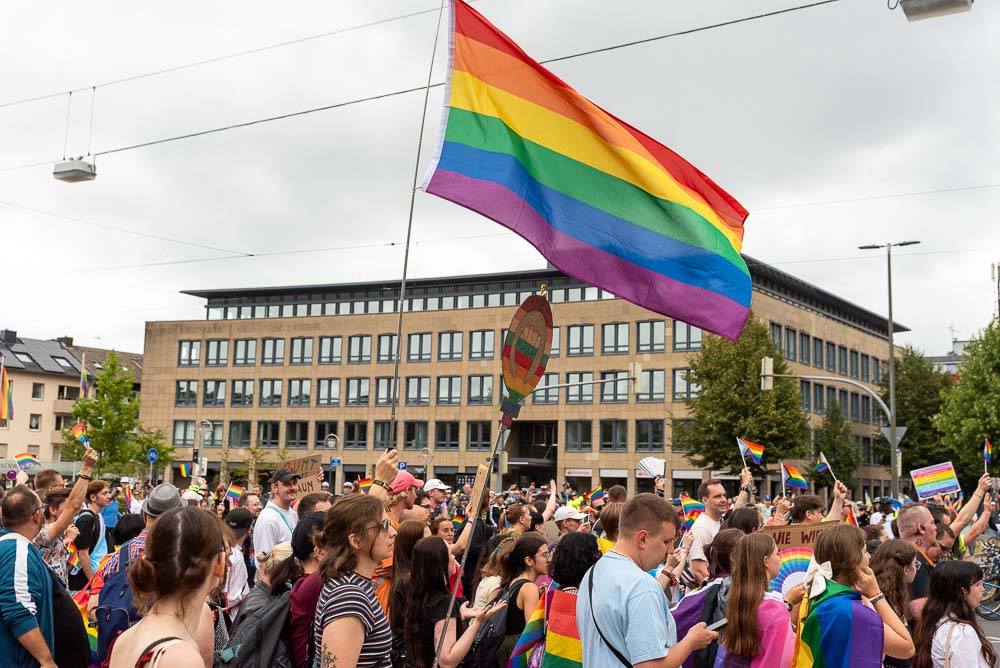 Der CSD Dortmund im vergangenen Jahr (16. August 2025).