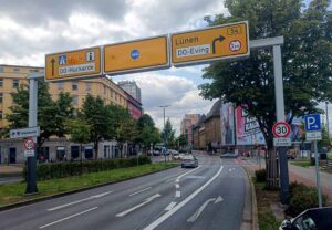 Das Busspur-Signet ist zu sehen