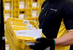 Postboxen mit Wahlbenachrichtigungen