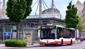 Außenansicht eines Busses