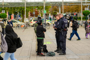 Personenkontrolle im Rahmen des Präsenzkonzeptes Fokus