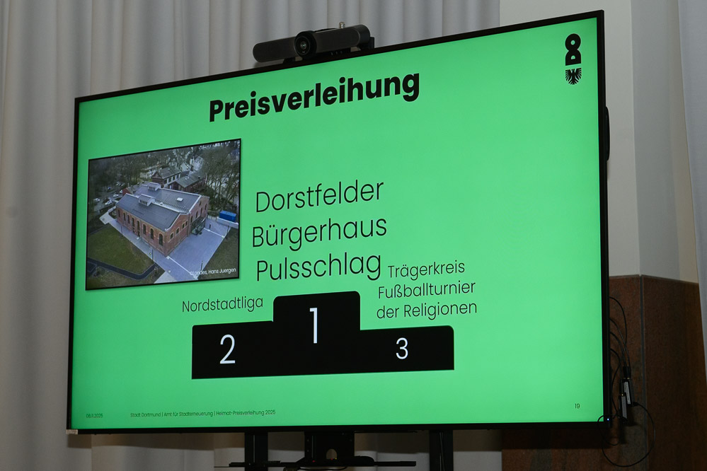 Tafel mit den Siegern