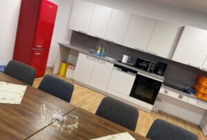 Blick in die Gemeinschaftsküche