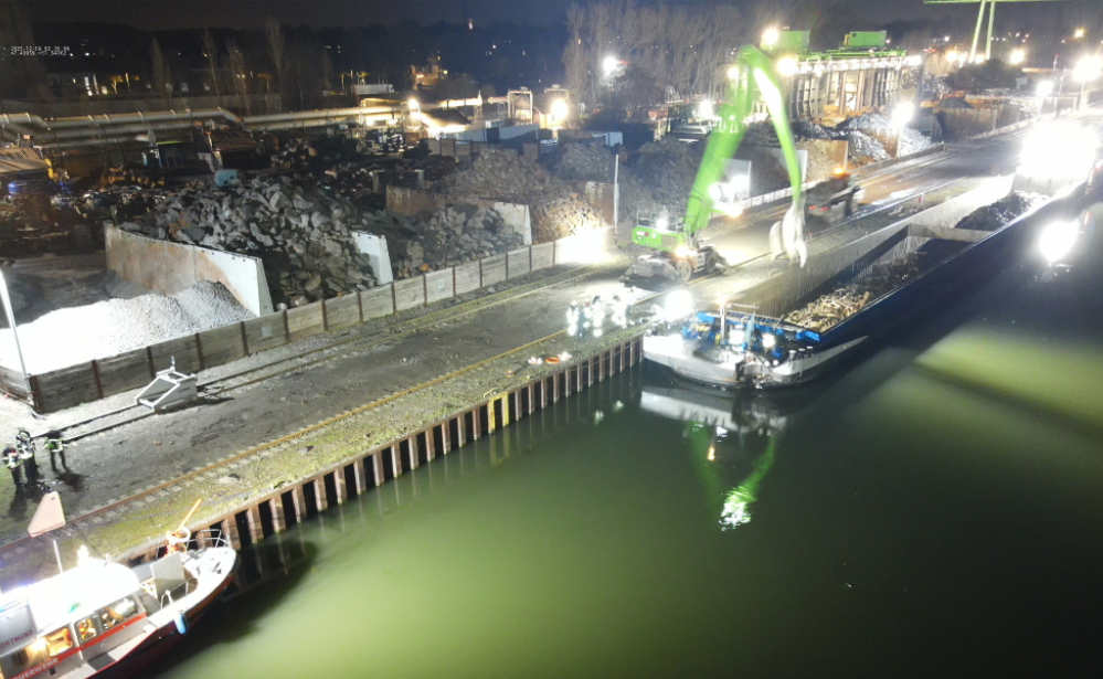 Blick auf den Unfallort