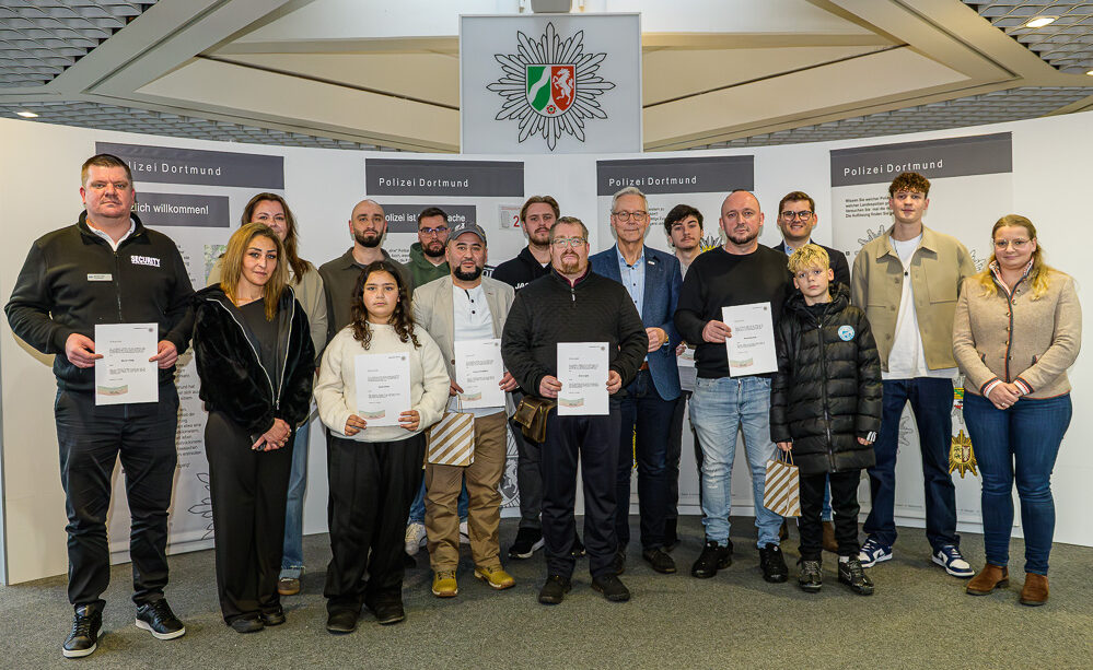 Gruppenfoto der Geehrten