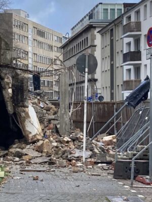 Blick auf die Baustelle