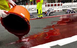 Bauarbeiten - Farbmarkierungen