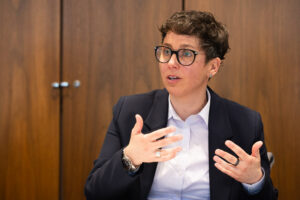 Bild zeigt Stephanie Krömer, Geschäftsführerin Jobcenter Dortmund