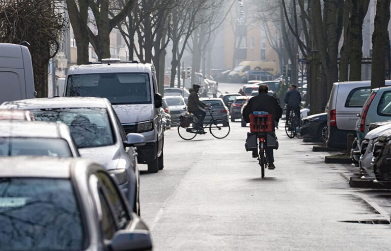 Blick in die Nordstraße von Norden