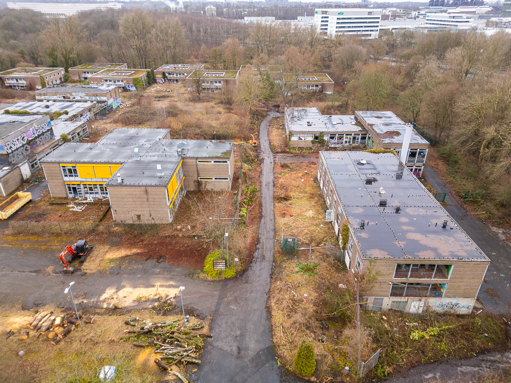 Luftbild des Areals in Hacheney