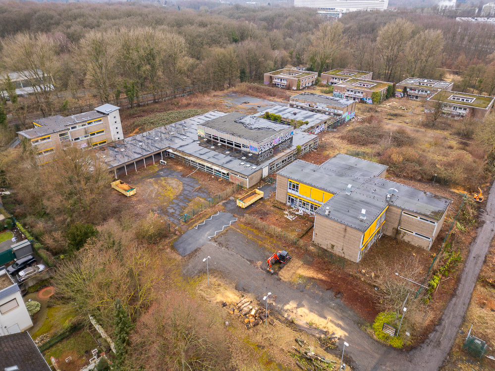 Luftbild des Areals in Hacheney