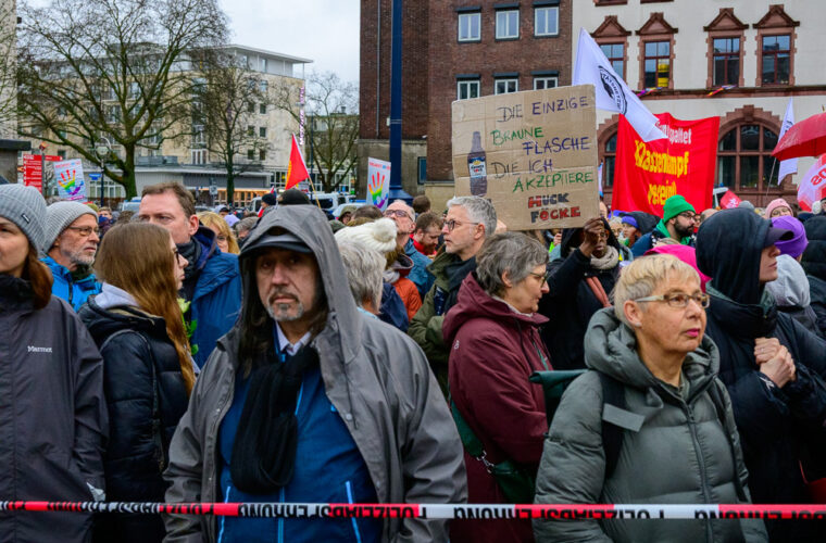 Dortmund, 20260222, Demo gegen den Neujahrsempfang der AFD im Rathaus