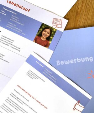 Lebenslauf und Bewerbung eines Kindes