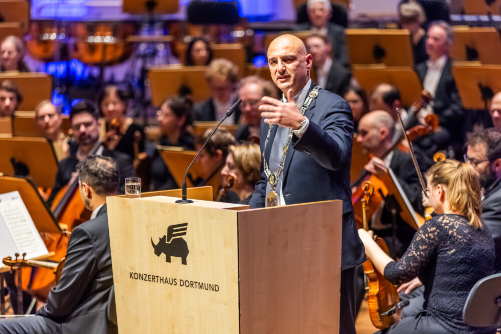 Alexander Kalouti bei seiner ersten Neujahrsansprache