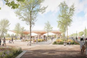 Visualisierung eines grünen Aufenthalstortes