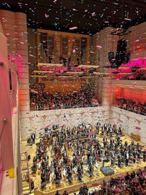 Blick auf das Orchester