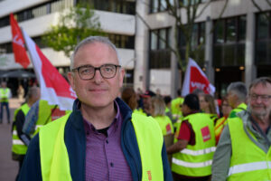 Das Bild zeigt Thomas Großstück Landesbezirksfachbereichsleiter Verdi