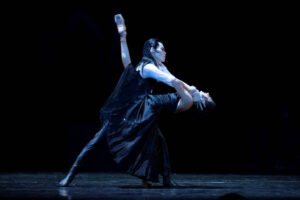 Ballettdarbietung auf der Bühne