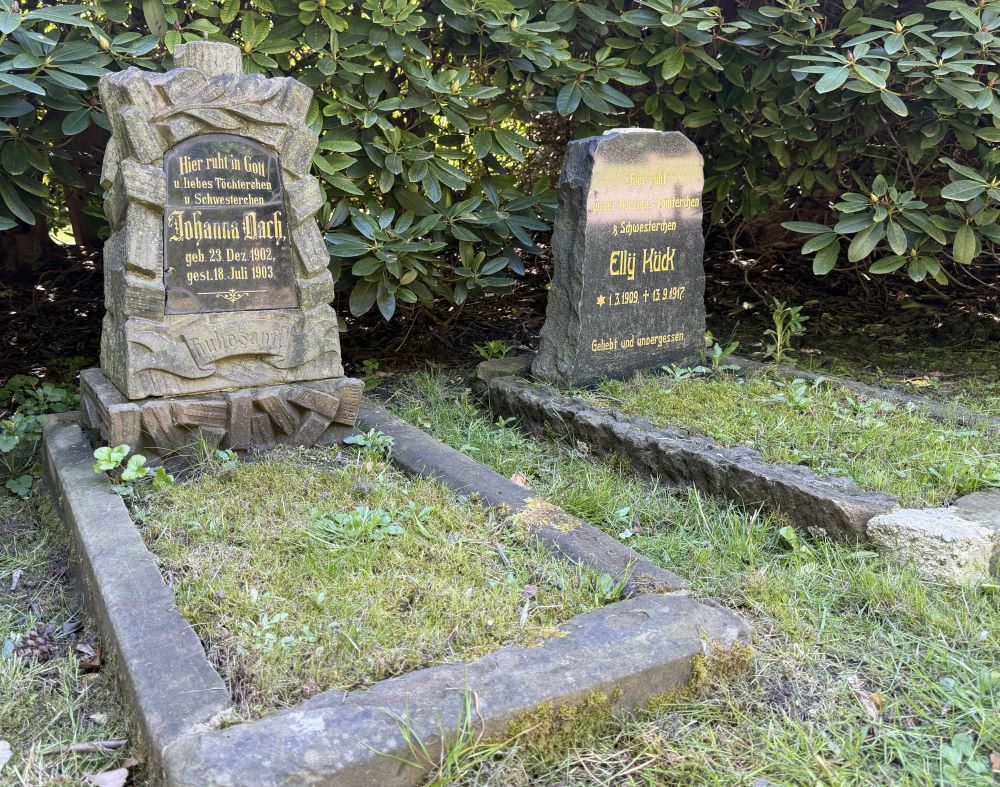 Historische Kindergräber auf dem Nordfriedhof