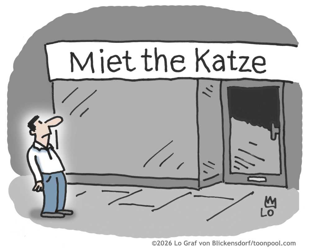 Cartoon mit tierisch witzige Hunde- und Katzenmotive