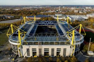 Blick aufs Stadion
