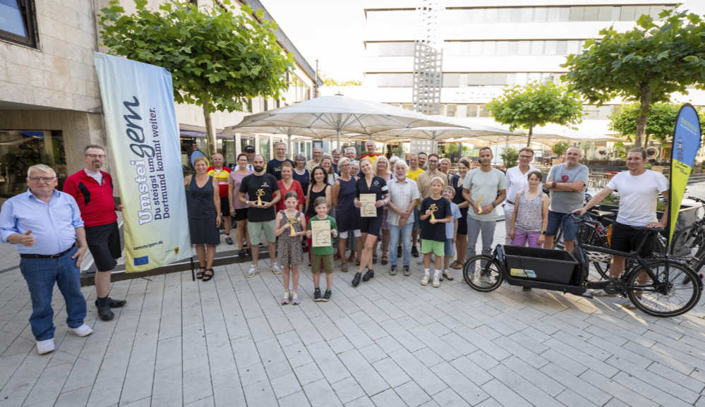 Gruppenbild der Sieger:innen