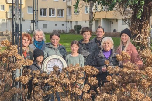 „Zeit“ – Theaterprojekt im Innenhof des Althoffblocks