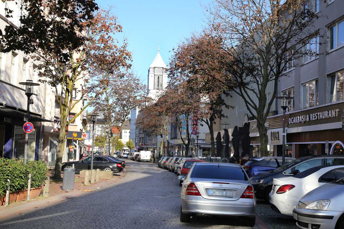 Blick auf den Straßenraum