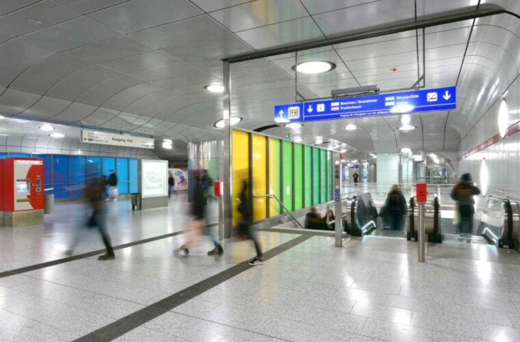 Blick in die U-Bahn Station