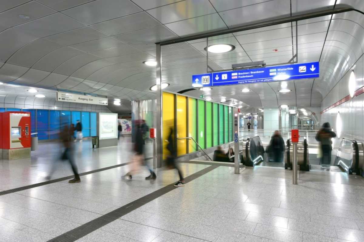 Blick in die U-Bahn Station