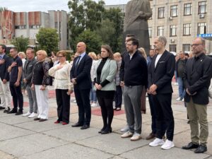 Die Dortmunder Delegation auf dem S.P. Korolova-Platz