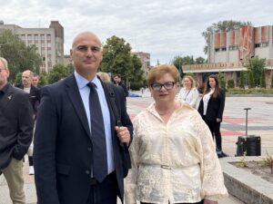 Halyna Shymanska und Alexander Kalouti