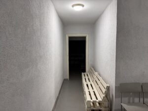 Ein Bunker im Berufskolleg für technische Innovationen in Zhytomyr