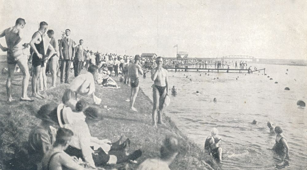 Das Bild zeigt das Sommerbad des Vereins Aegir am Dortmund-Ems-Kanal.